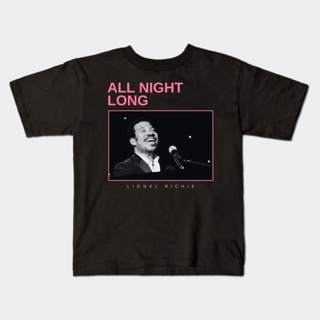 all night long - vintage minimalism Kids T-Shirt by sagitaerniart